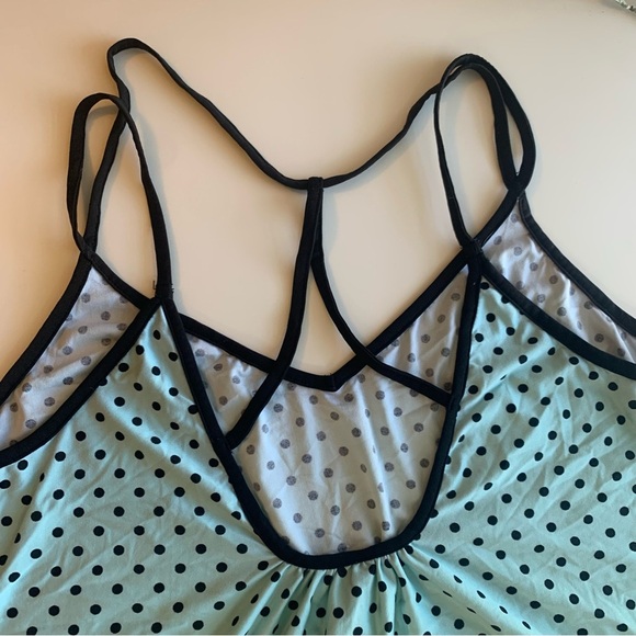 Secret Treasures Mint Polka Dot Chemise - Picture 6 of 6